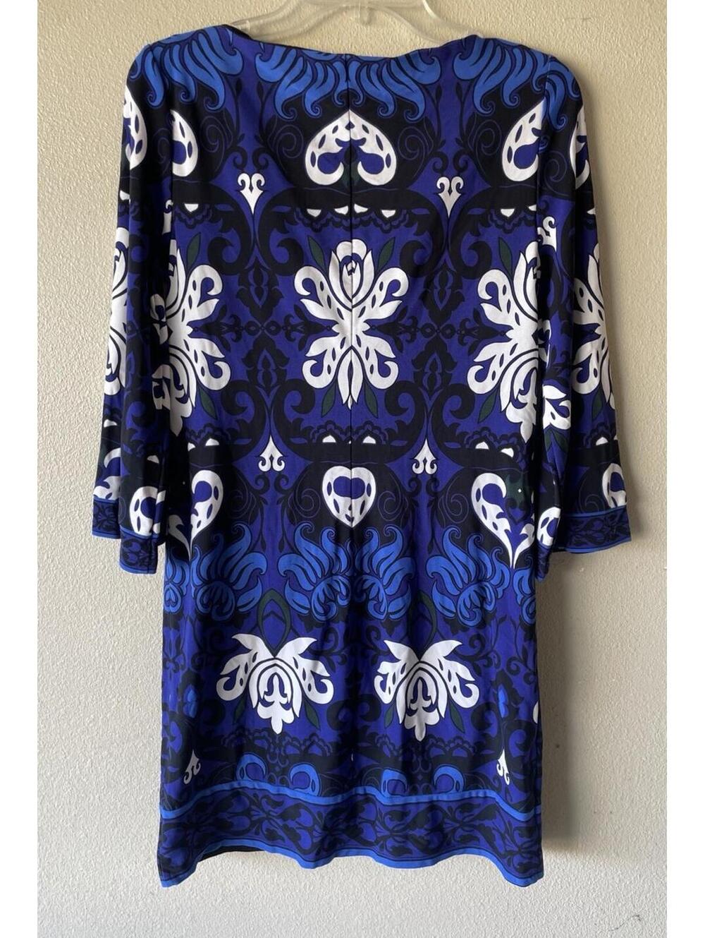 Laundry by design size 4 dress blue floral stretch - Picture 4 of 7